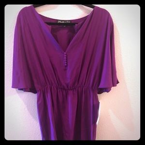 Small Elizabeth and James purple dress.